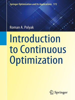 cover image of Introduction to Continuous Optimization